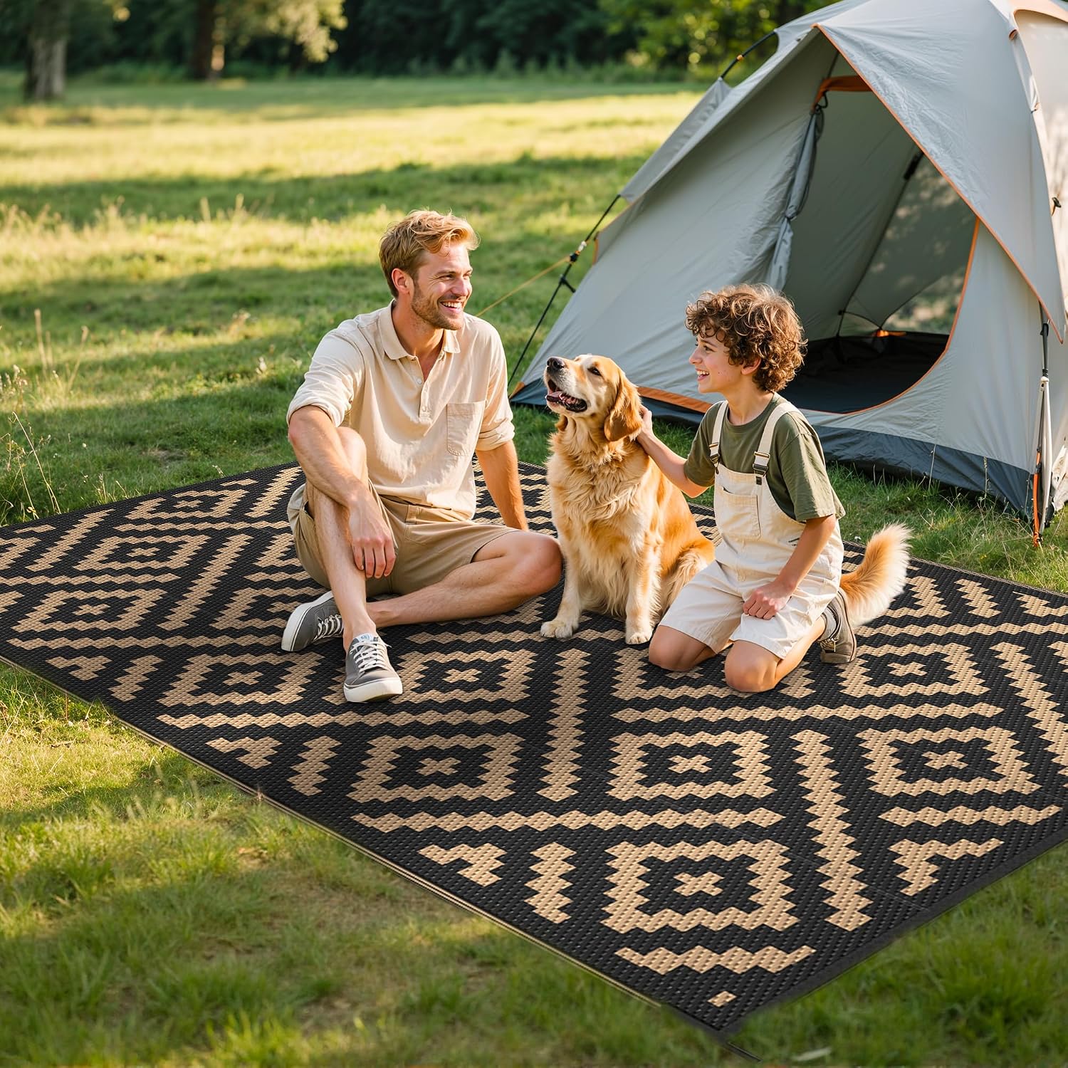 Detalle 2 de GENIMO Outdoor Teppich 9x12ft, wendbar