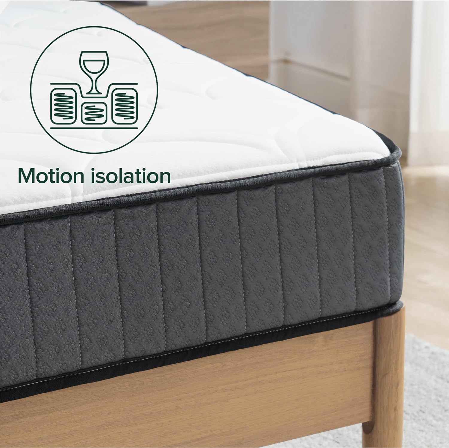 Thumbnail 1 de Zinus Materasso Singolo 80x190 20 cm Hybrid – Memory e Molle