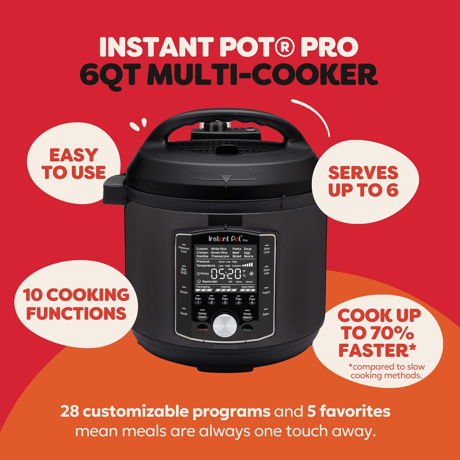 Thumbnail 1 de Instant Pot Pro 6-Quart 10-in-1