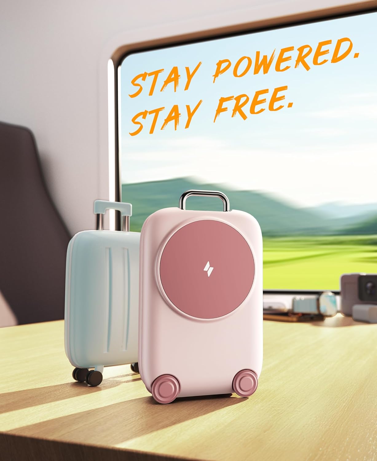 Thumbnail 1 de PaktVault 2026 Traveling Fast Wireless Charging Station: 3-in-1 MagSafe, Magnetic 3 in 1 Stand for Apple Devices (Pink)