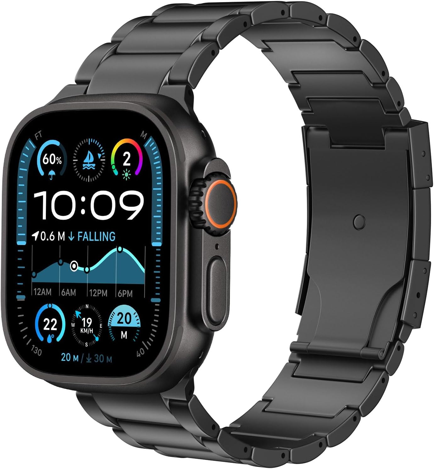 Detalle de MoKo Titanium Strap for Apple Watch Ultra 3
