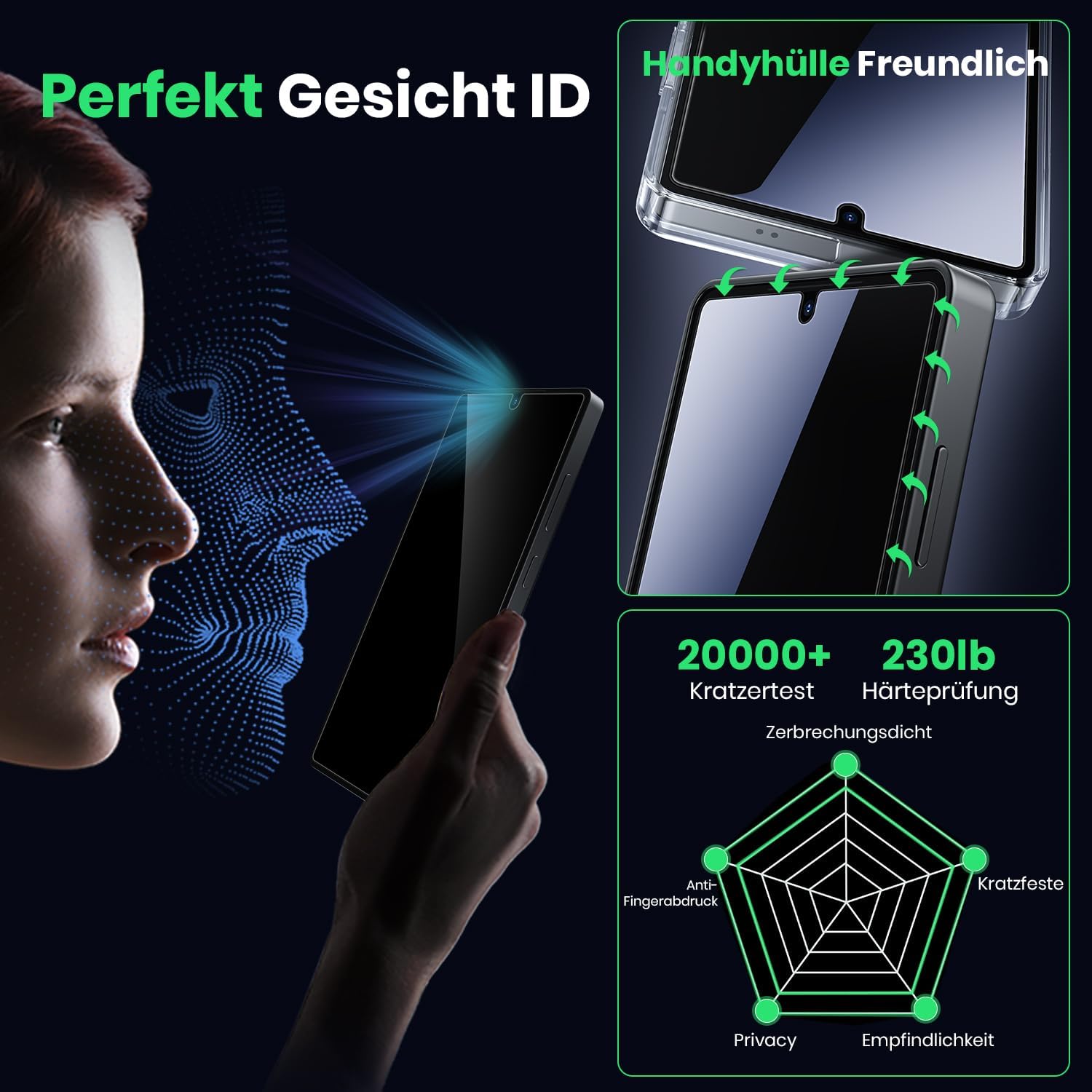 Thumbnail 4 de WSKEN Galaxy S26 Ultra Privacy Schutzfolie