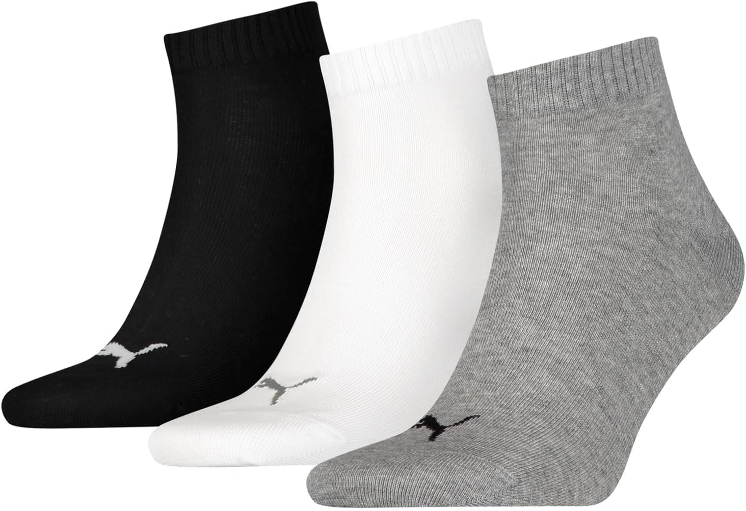 Thumbnail 4 de Chaussettes PUMA Quarter en coton recyclé – lot de 3