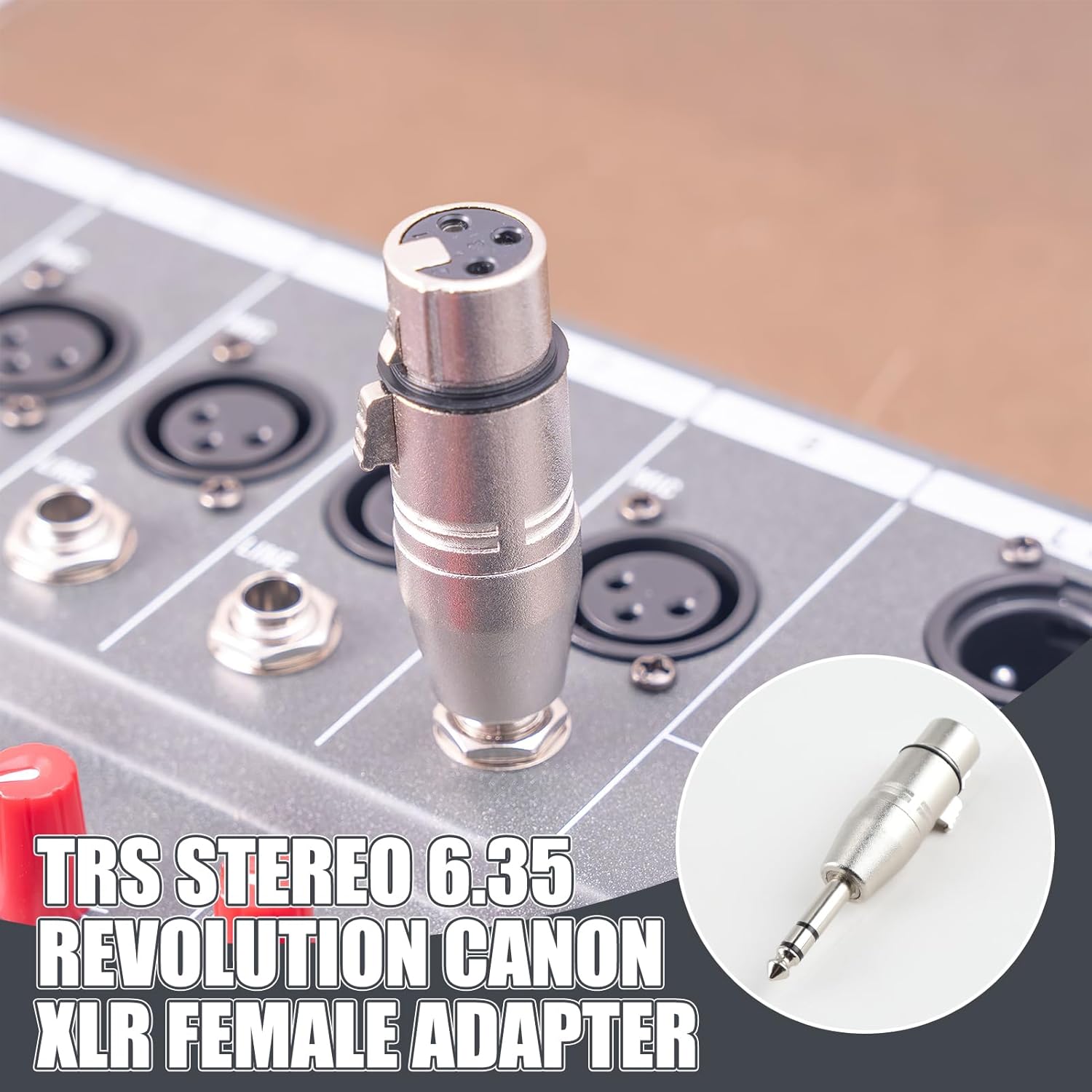 Thumbnail 5 de talNite XLR to 1/4 inch TRS Adapter (Balanced), 2-pack — XLR Female to TRS Jack