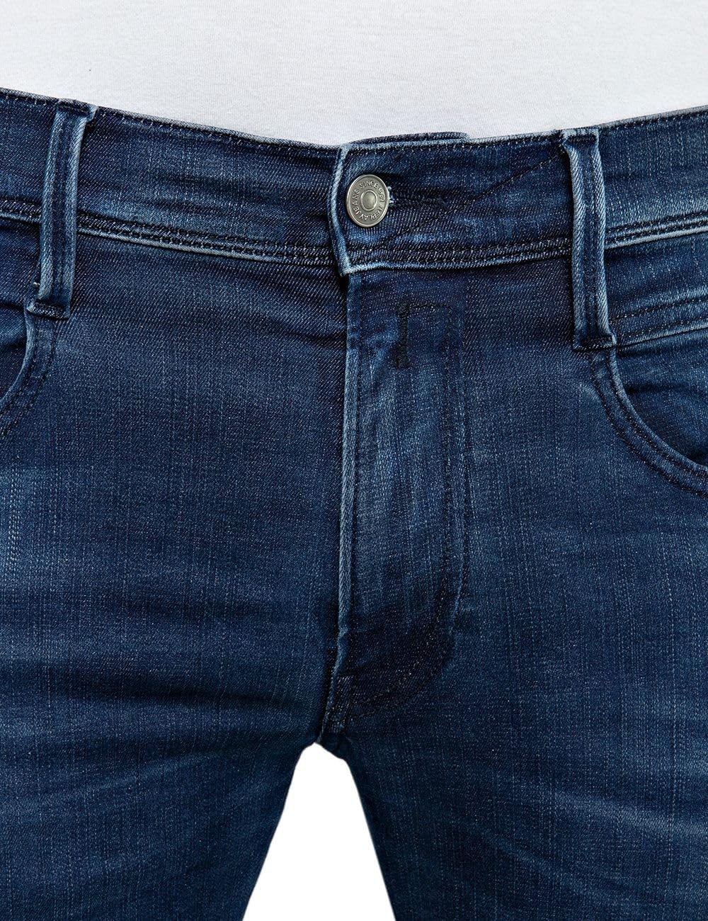 Detalle de Replay Herren Jeans Anbass Hyperflex Colour Xlite – Slim Fit mit Stretch
