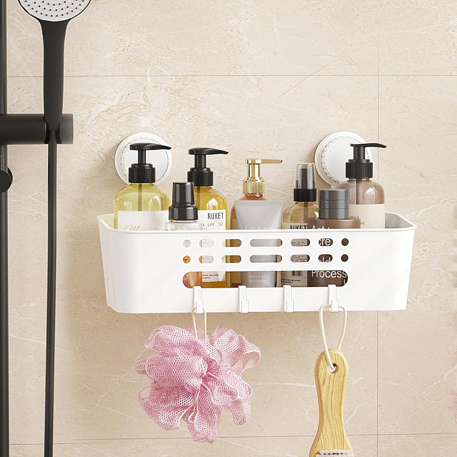 Detalle 2 de Lifewit Panier de Douche à Ventouses 31 cm