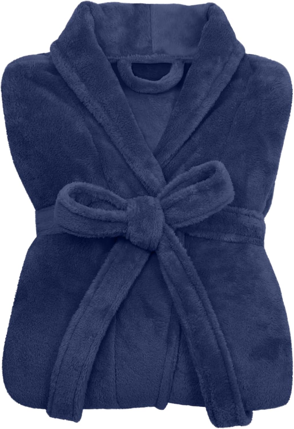 Detalle de Peignoir polaire Douillet npluseins – Col châle, Homme et Femme, Marine, Taille S