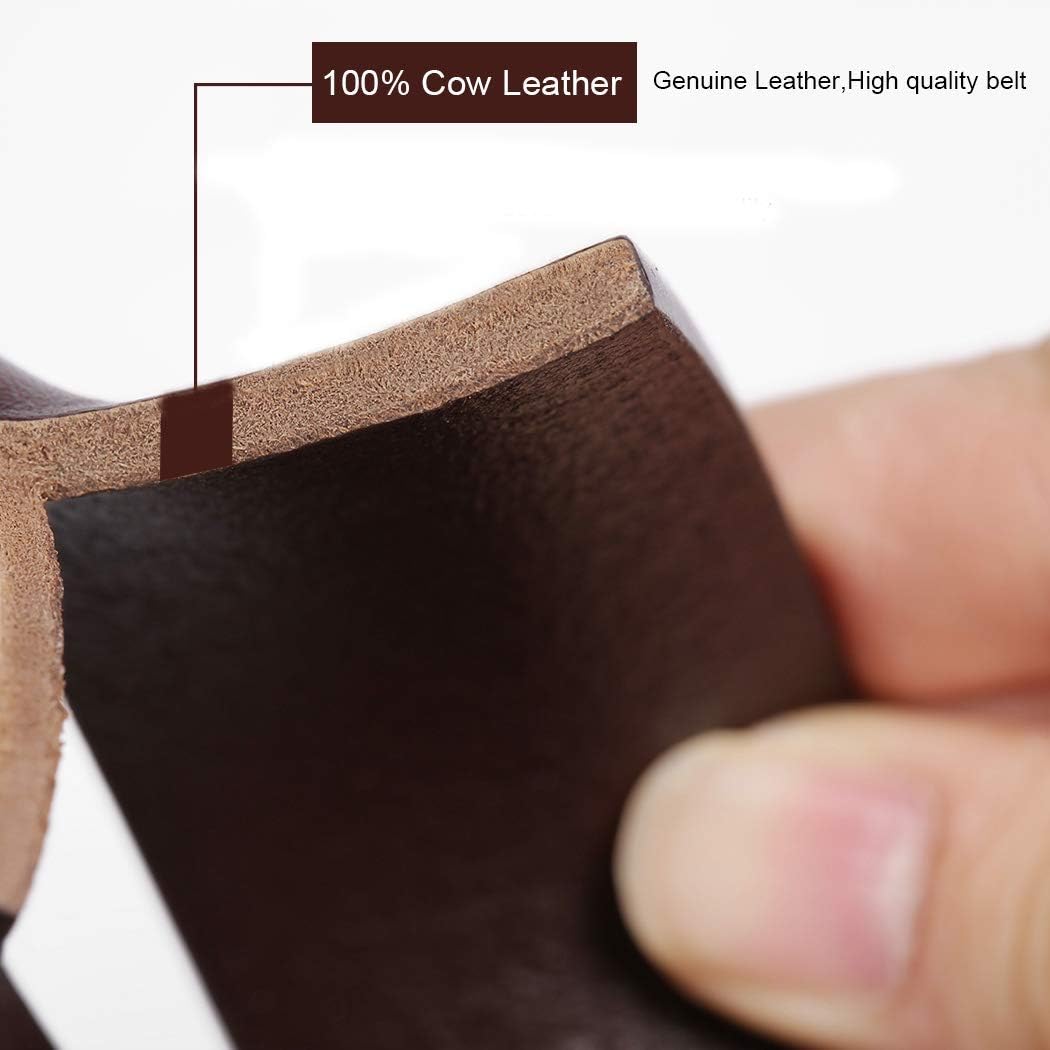 Thumbnail 3 de DOVAVA soft genuine leather belt for men with anti-scratch buckle