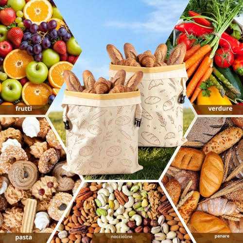 Thumbnail 6 de FIVAVA, set da 2 sacchetti per il pane in cera d’api, 43 × 33 cm