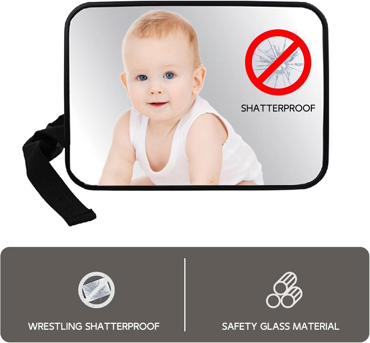 Thumbnail 6 de Baby Car Seat Mirror – Wide-Angle Rear View Mirror for Car Back Seat