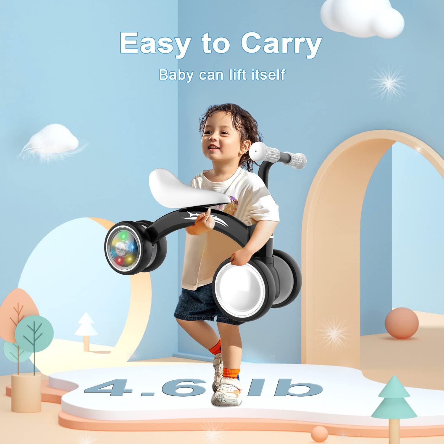 Thumbnail 6 de Colorful Lighting Baby Balance Bike 10–36 Months