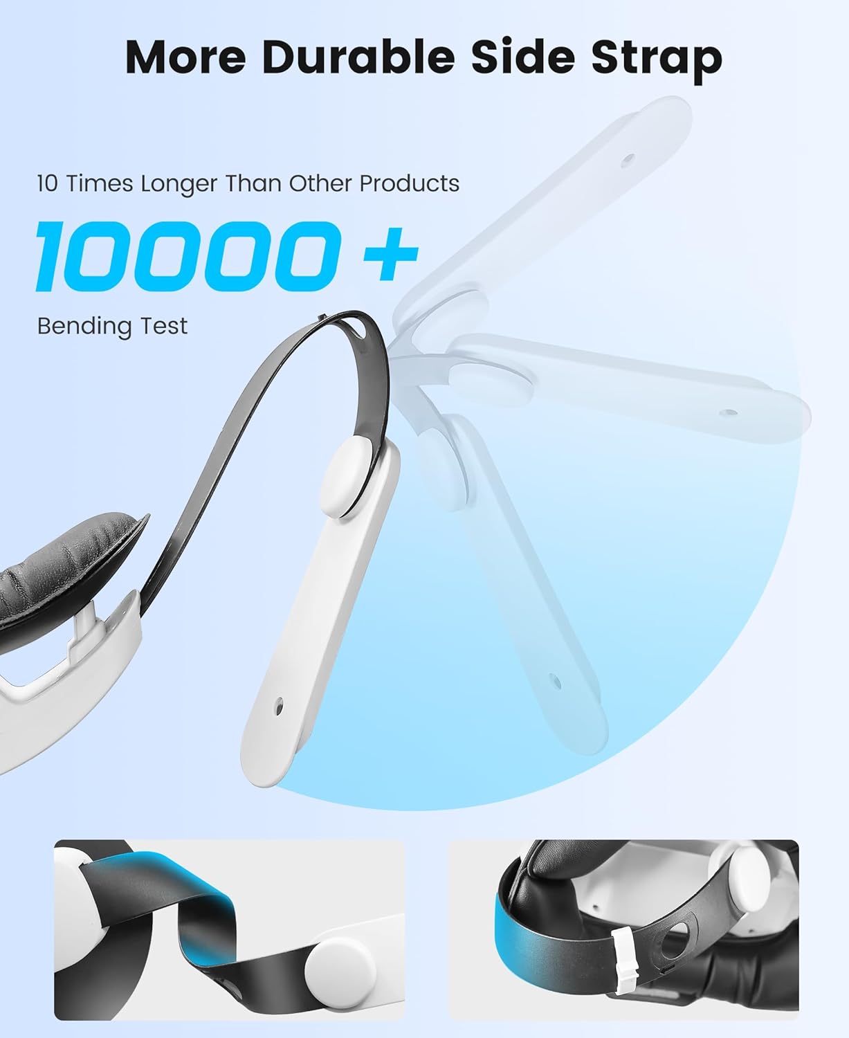 Thumbnail 4 de Elegamefy Headstrap für Meta Quest 3/3s/Quest 2 mit 20.000-mAh Akku & Ladestation