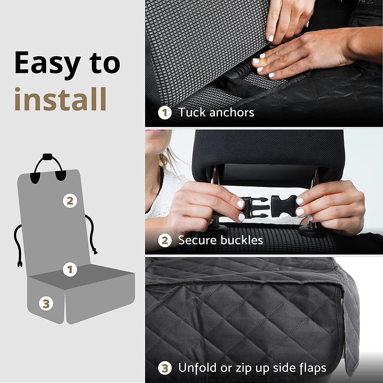 Detalle 1 de AMZPET Front Car Seat Cover 50cm