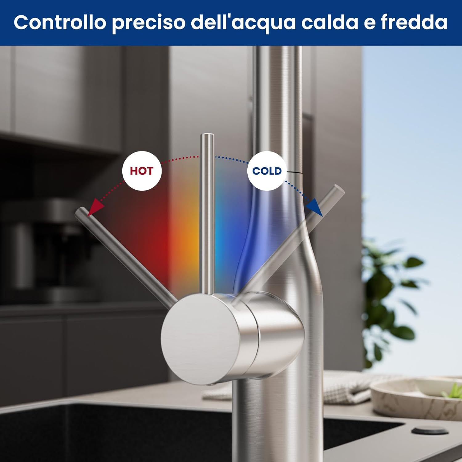 Thumbnail 4 de CECIPA Rubinetto Cucina Estraibile 40 cm