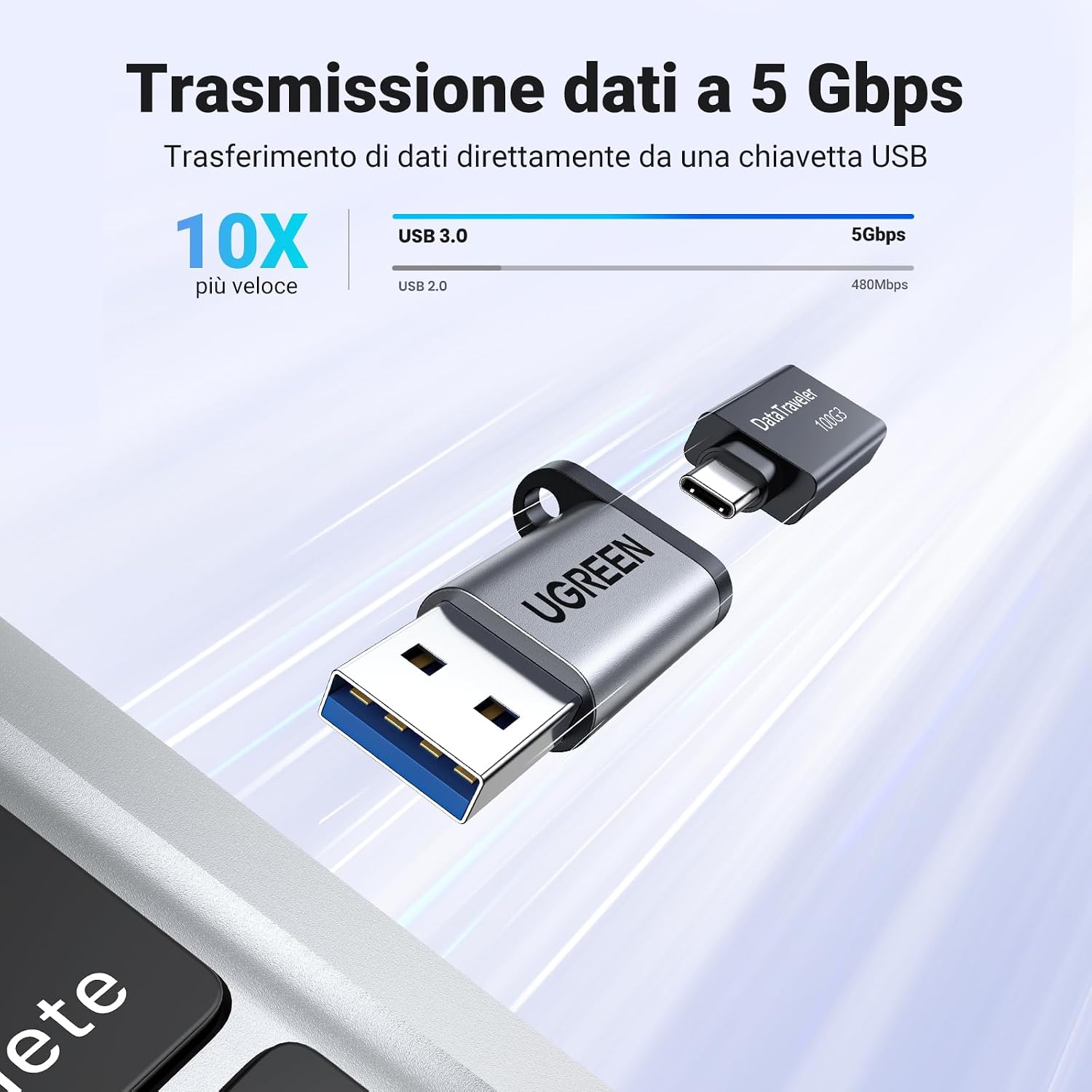 Thumbnail 2 de UGREEN Adattatore USB-C a USB 3.0 5Gbps