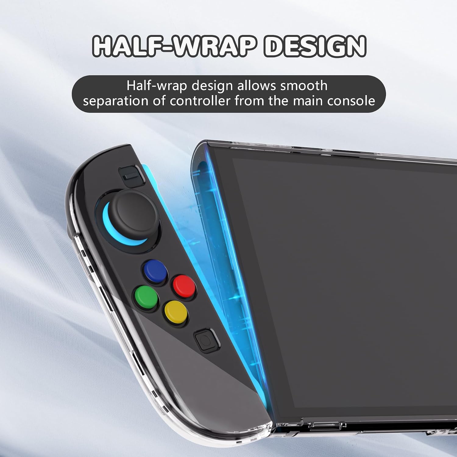 Detalle 2 de PlayVital Klarsicht Hülle für Switch 2