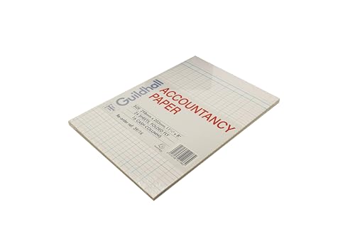 Detalle de Exacompta Guildhall A4 Accountancy Paper, 298 x 203mm, 24 Sheets, 16 Cash Columns
