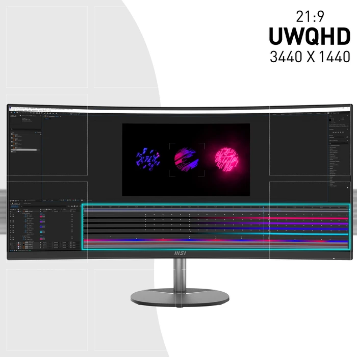 Thumbnail 6 de MSI PRO MP341CQDE 34" Ultrawide Monitor