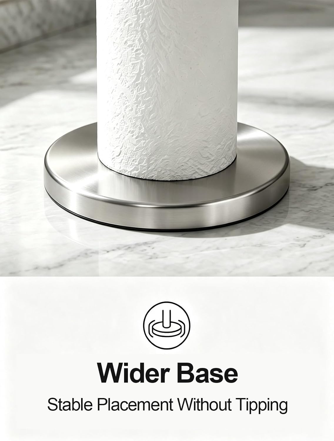 Thumbnail 6 de VEHHE Countertop Paper Towel Holder Stainless Steel
