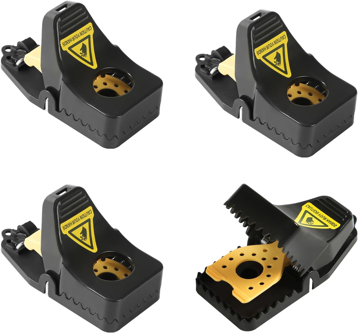 Detalle de RnCop Reusable Mouse Trap (4 Pack): Heavy-Duty, Safe Indoor/Outdoor Catcher