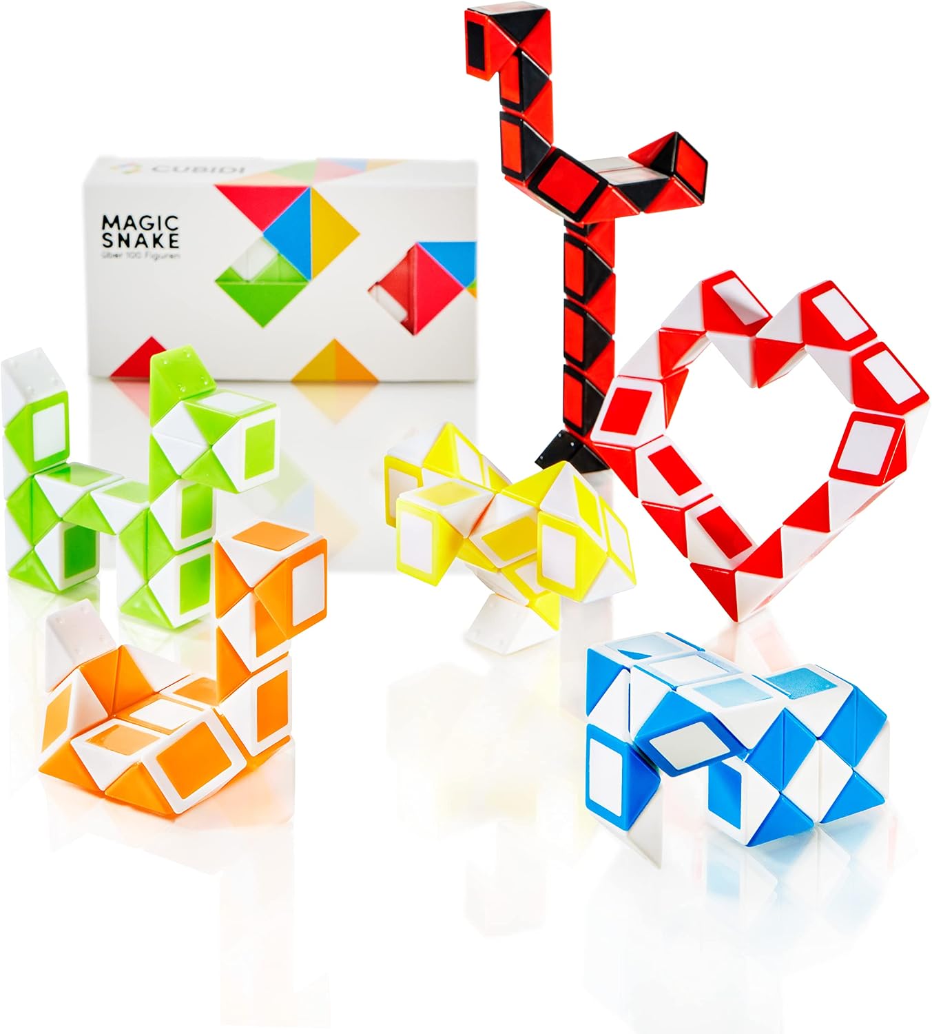 Detalle de CUBIDI Original 6 Mini Serpents Magiques 24 blocs