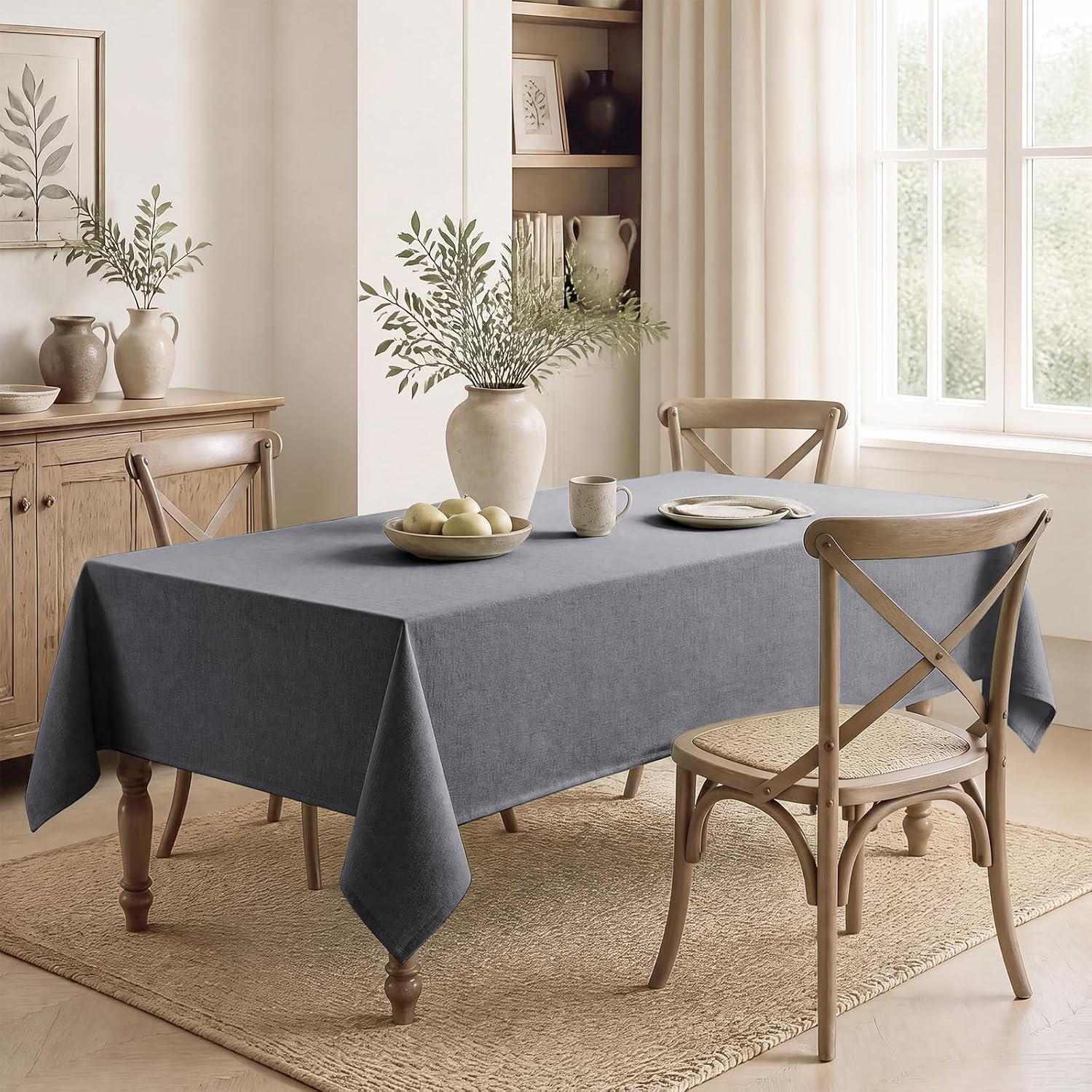 Thumbnail 6 de Veblandy Rectangle Tablecloth 52 x 70 Inch 🍽