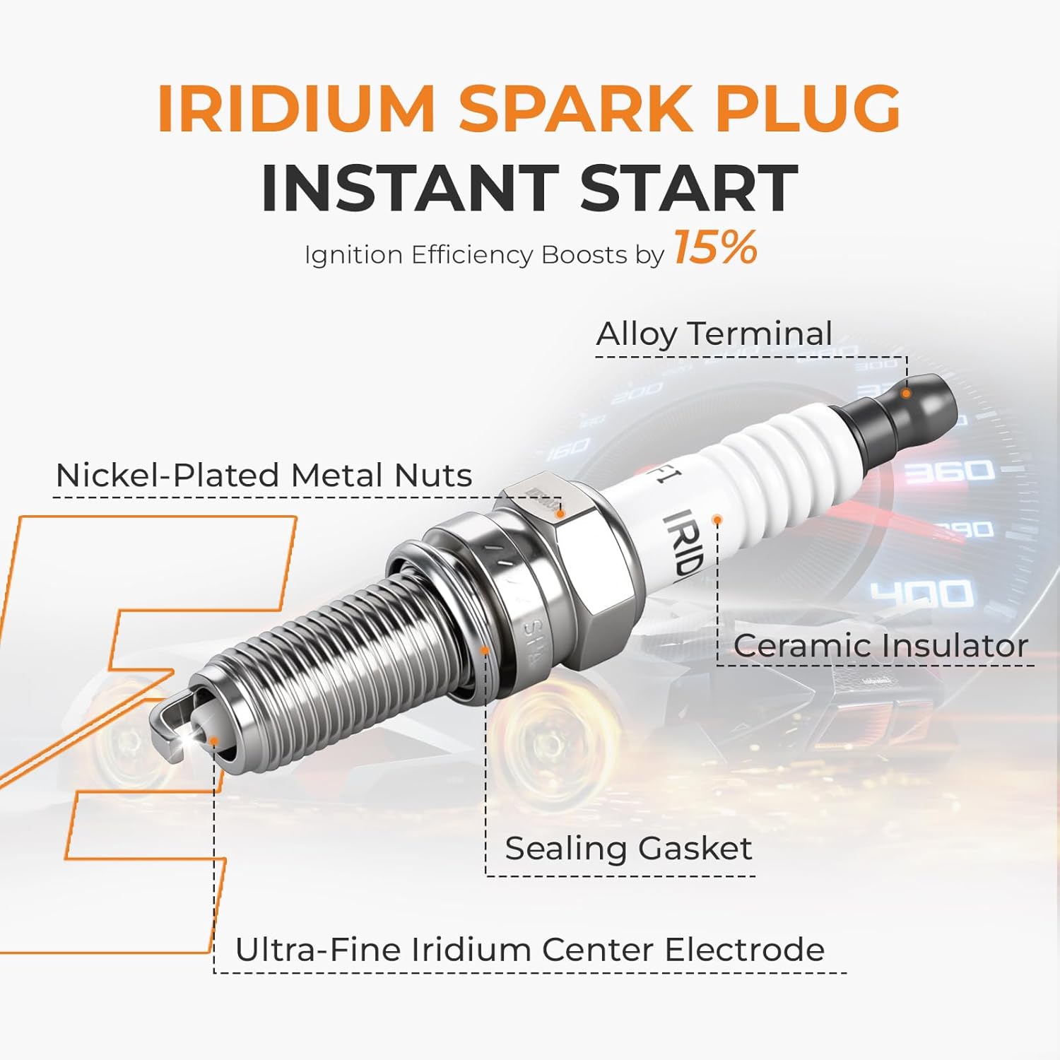 Thumbnail 4 de Autoexact Ignition Coil Pack and Iridium Spark Plugs Kit for Hyundai/Kia 1.8L-2.0L (6-Set)