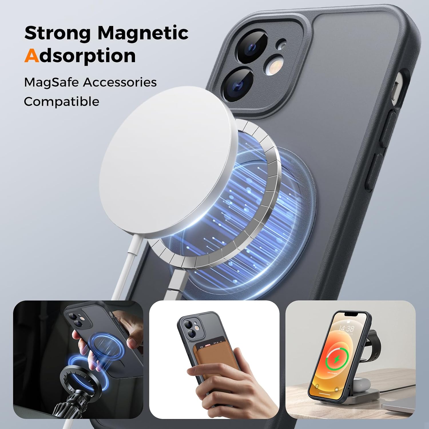 Detalle 2 de EASDNB iPhone 12 Hülle Magsafe 2400 Gauß