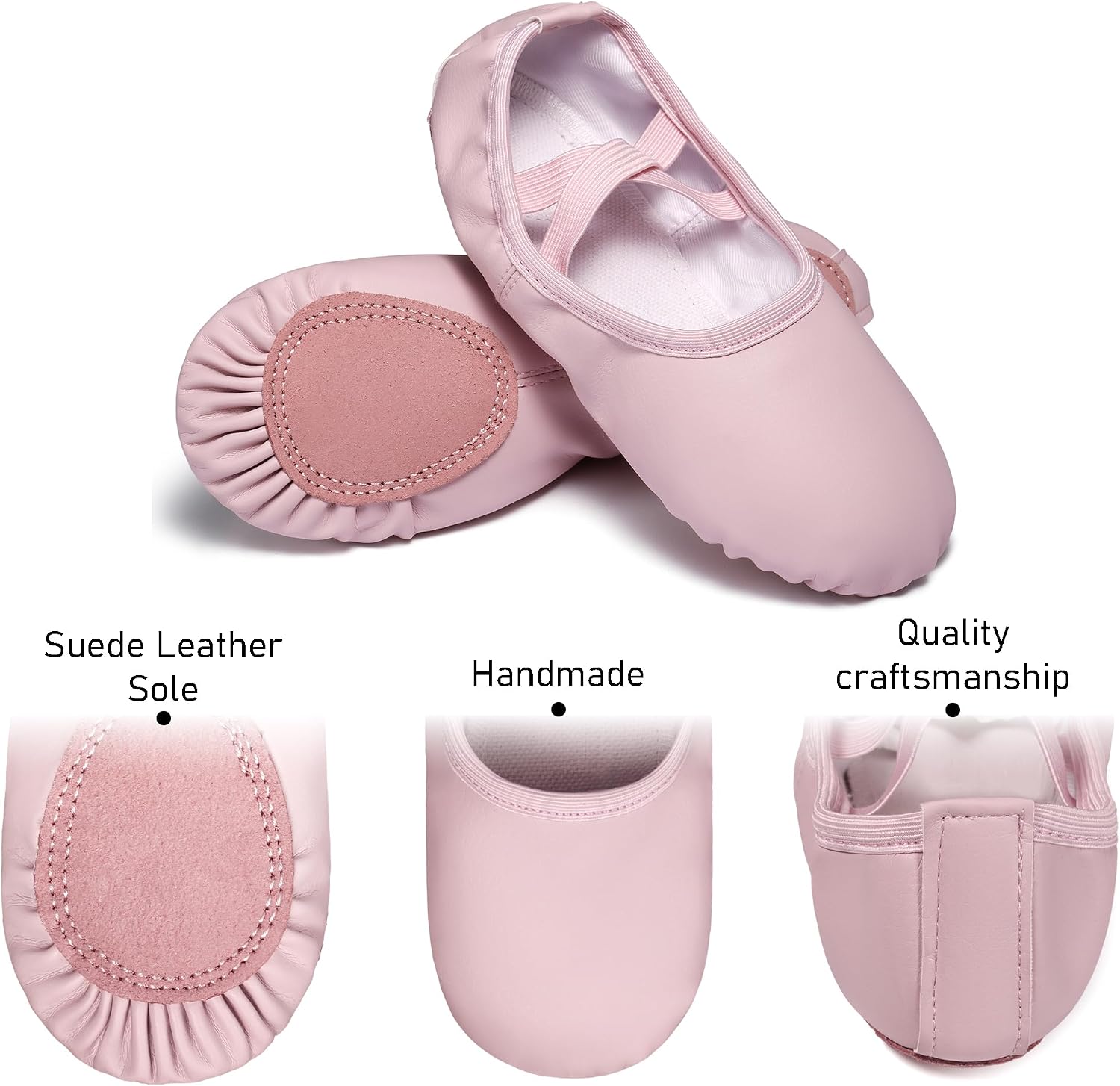 Detalle de Dynadans Ballet Slippers, Soft Leather