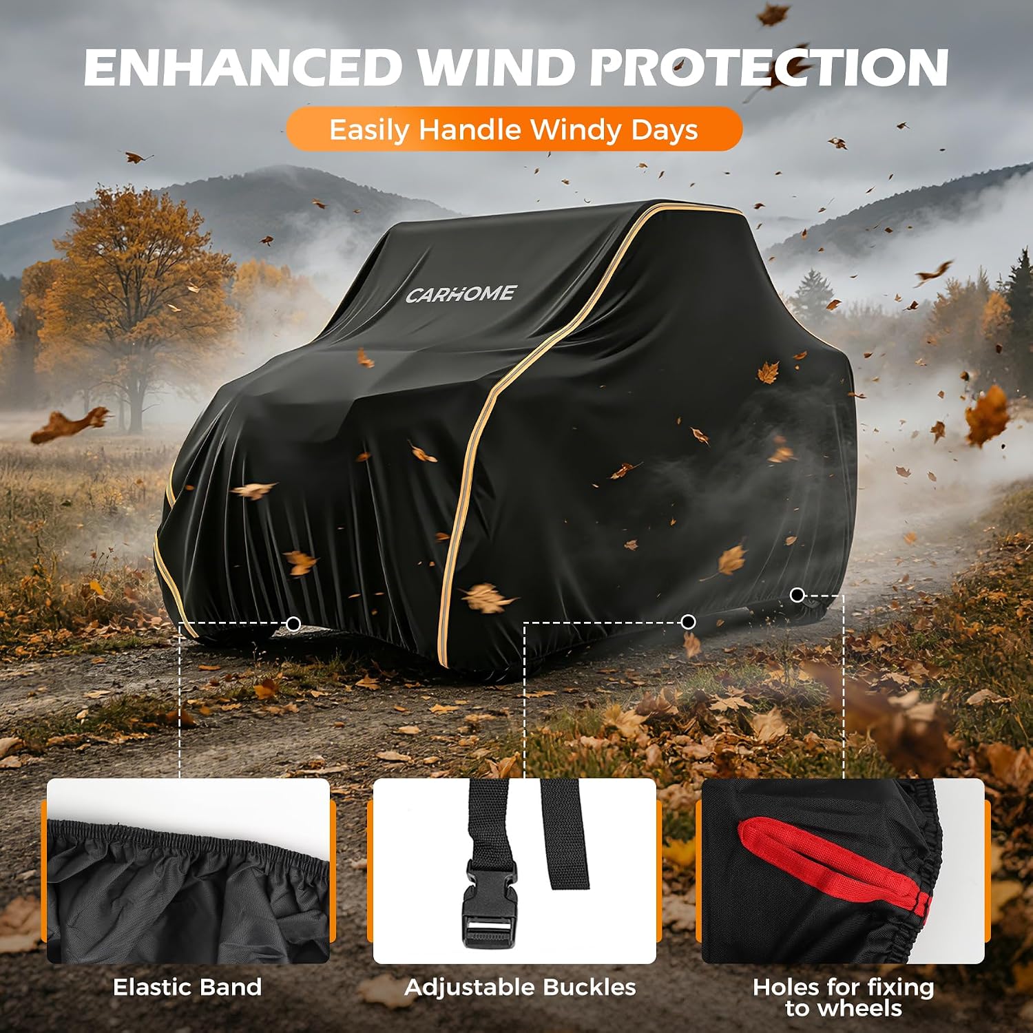 Detalle 2 de CarHome UTV Cover 600D