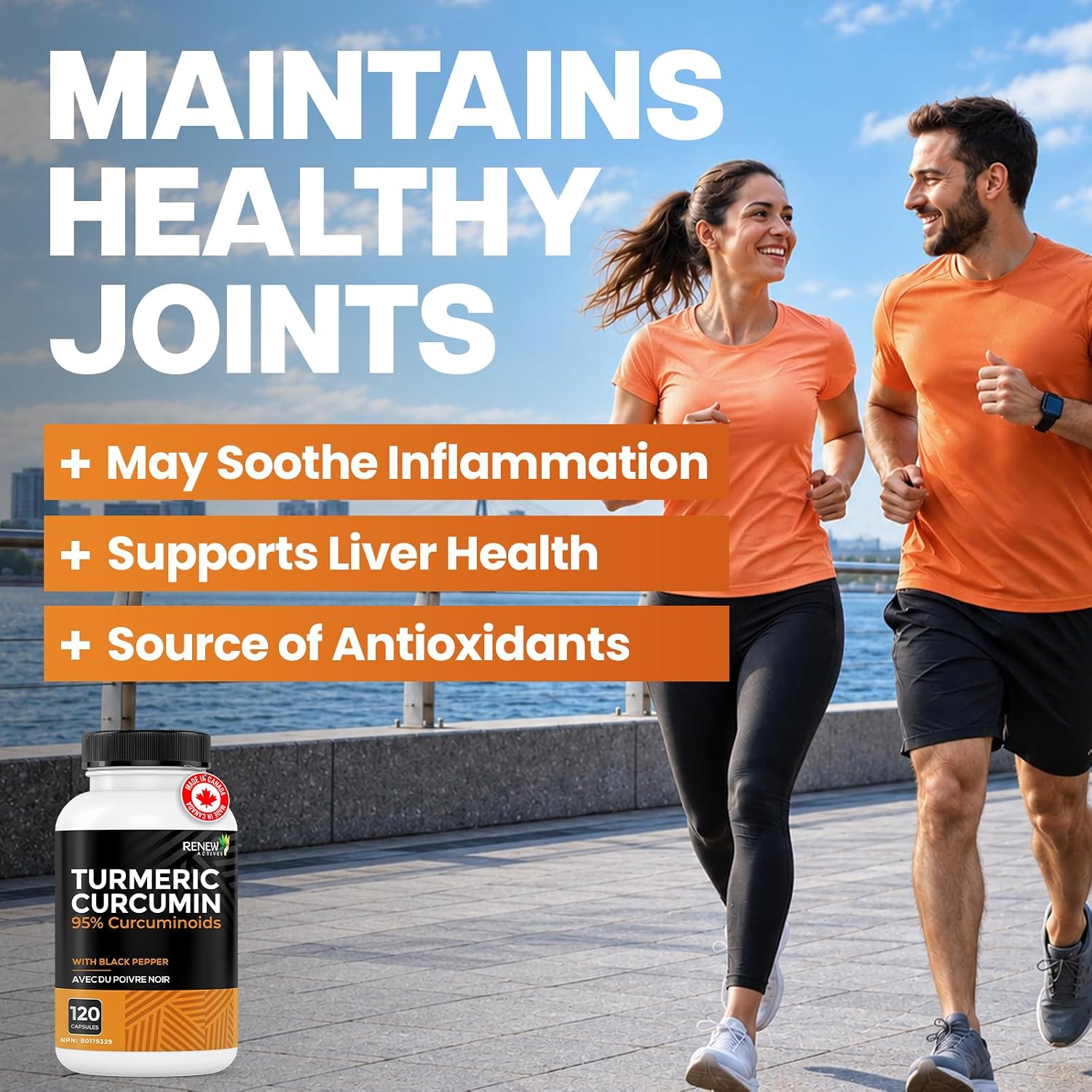 Thumbnail 1 de Renew Actives Turmeric Curcumin Capsules, 95% Curcuminoids, BioPerine, 2-Pack