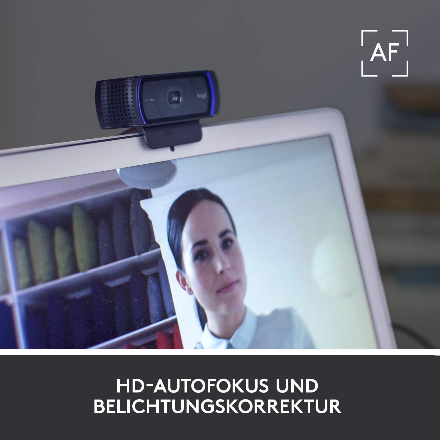 Thumbnail 2 de Logitech C920 HD PRO Webcam (Full-HD 1080p, 78° Sichtfeld, Autofokus) – Schwarz