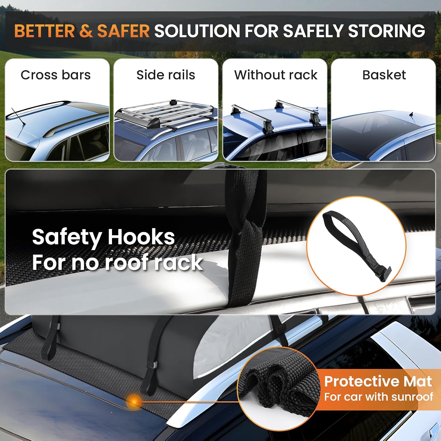 Thumbnail 6 de Sailnovo Car Roof Bag 580L waterproof