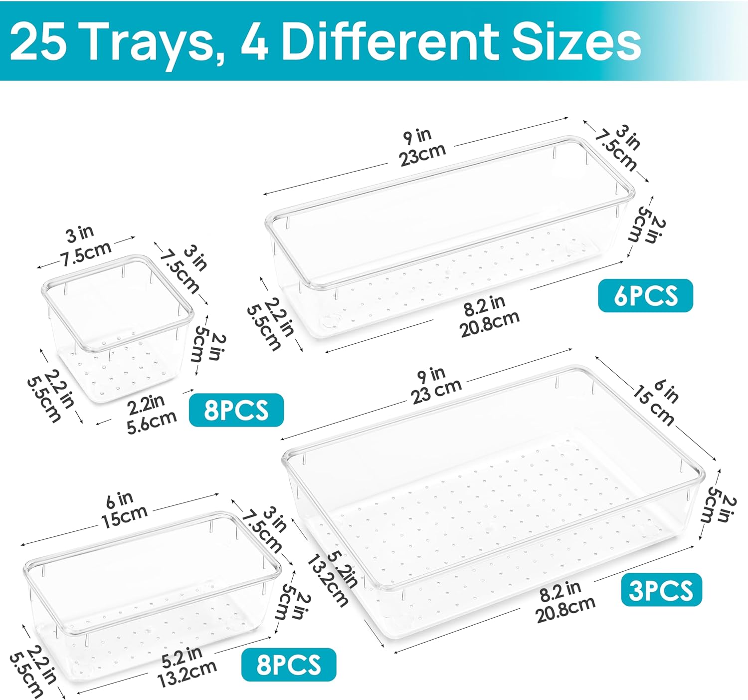 Thumbnail 2 de Vtopmart 25 Plastic Drawer Organizers