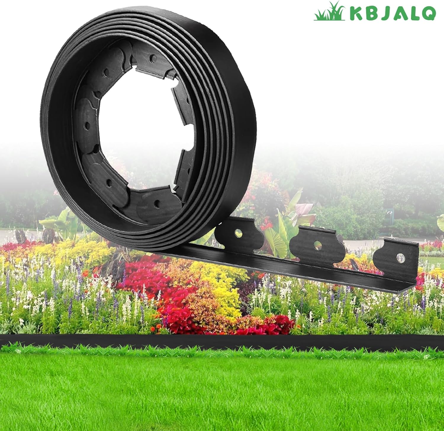Detalle de KBJALQ Landscape Edging Border, 2-Inch Plastic Garden Edging, 40 ft