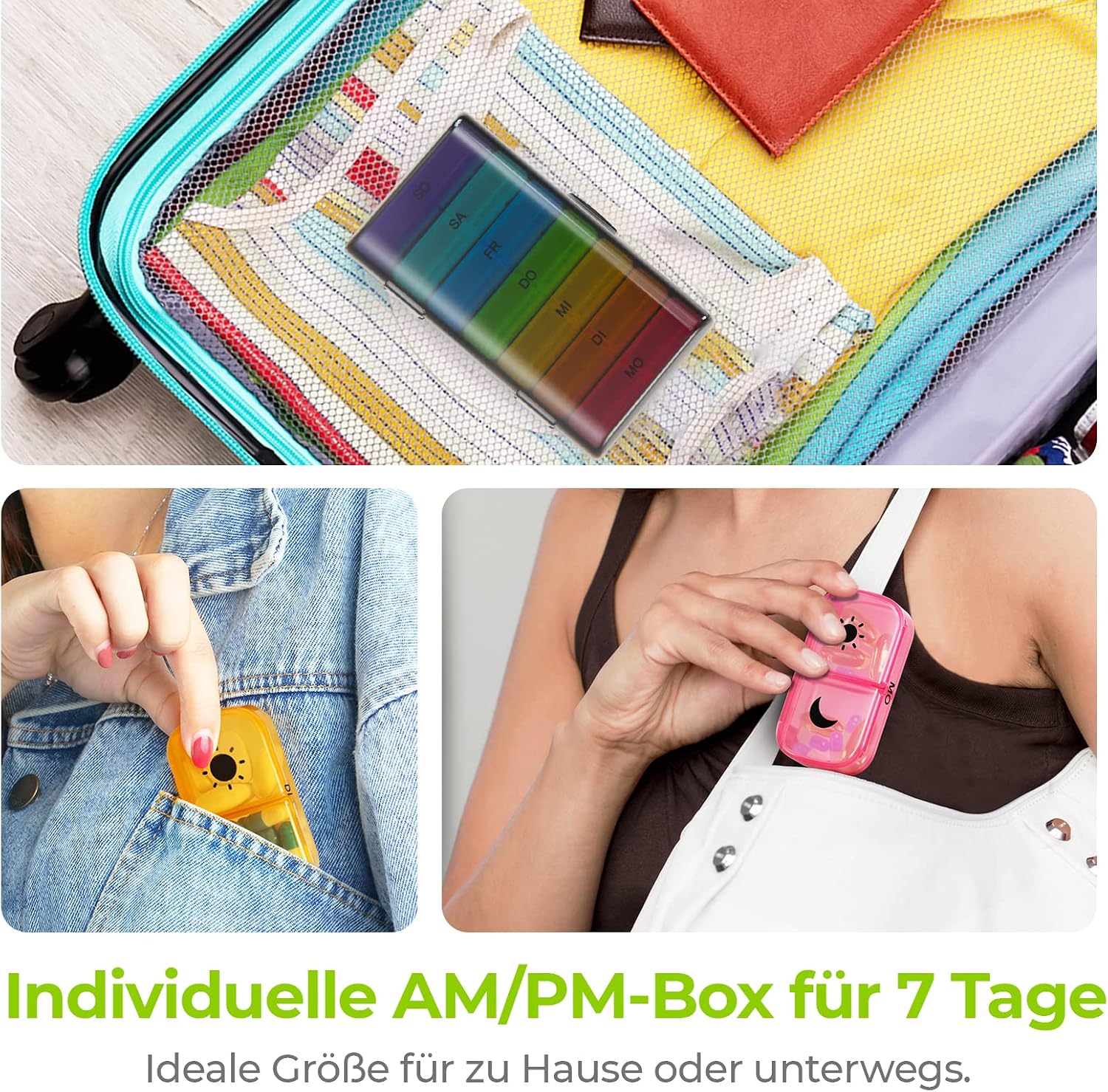 Thumbnail 5 de AUVON Tablettenbox 7 Tage handlich đź’Š