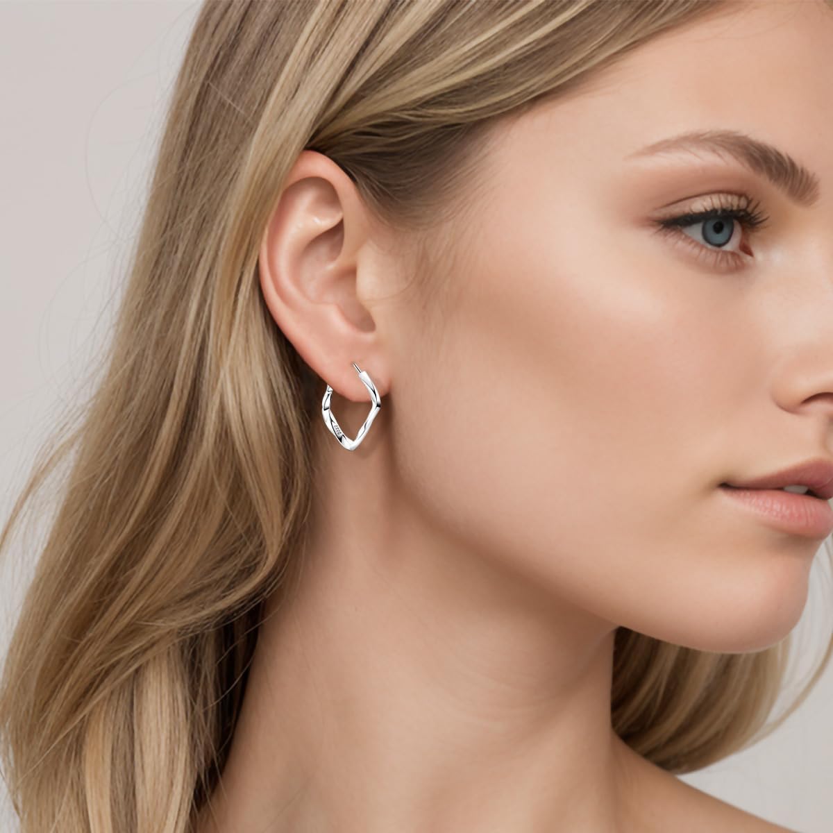 Thumbnail 2 de ChenYuTe S925 Silber Reifen-Ohrringe mit Zirkonia – Hängeohrringe für Damen