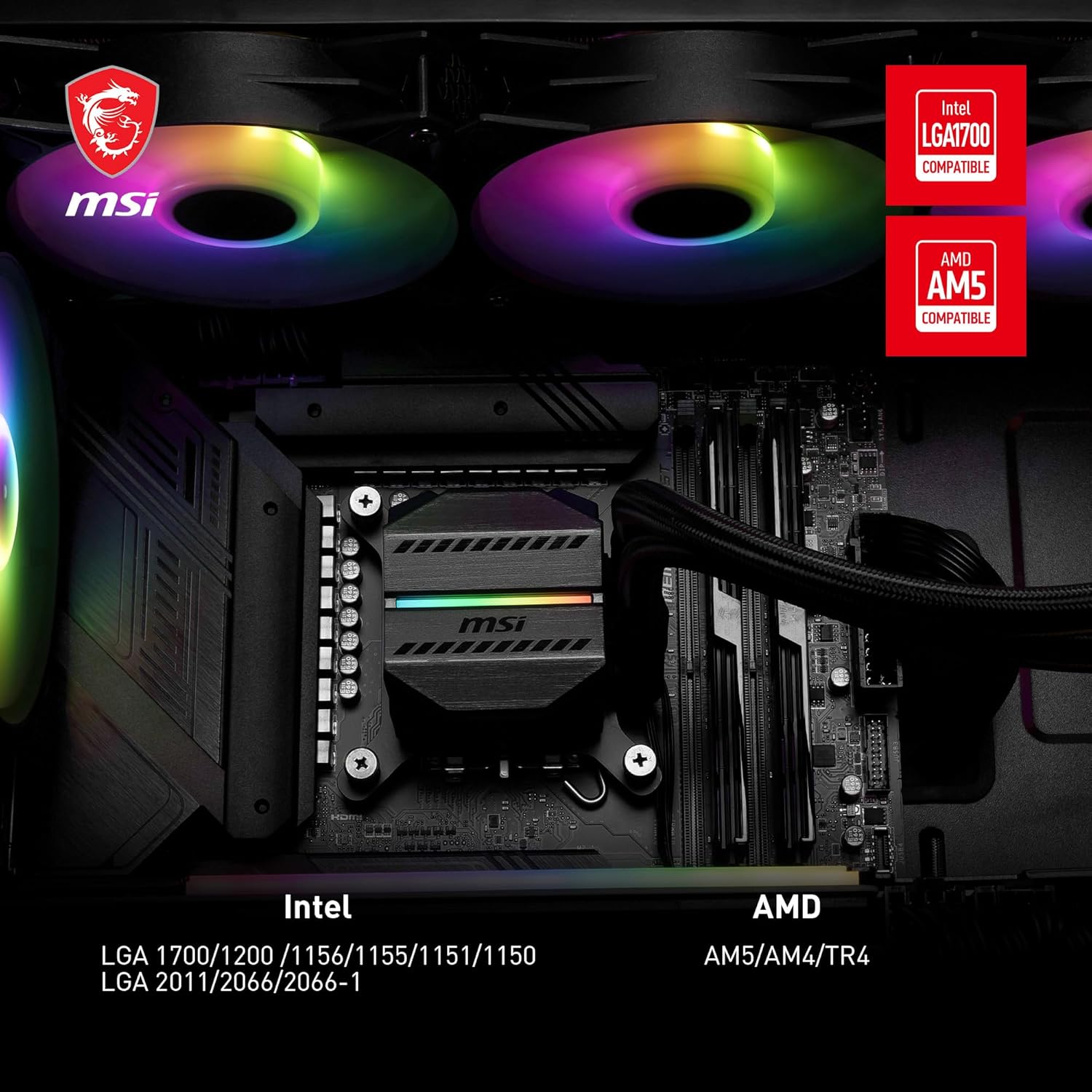 Thumbnail 5 de MSI MAG CORELIQUID M360 dissipatore a liquido 360 mm