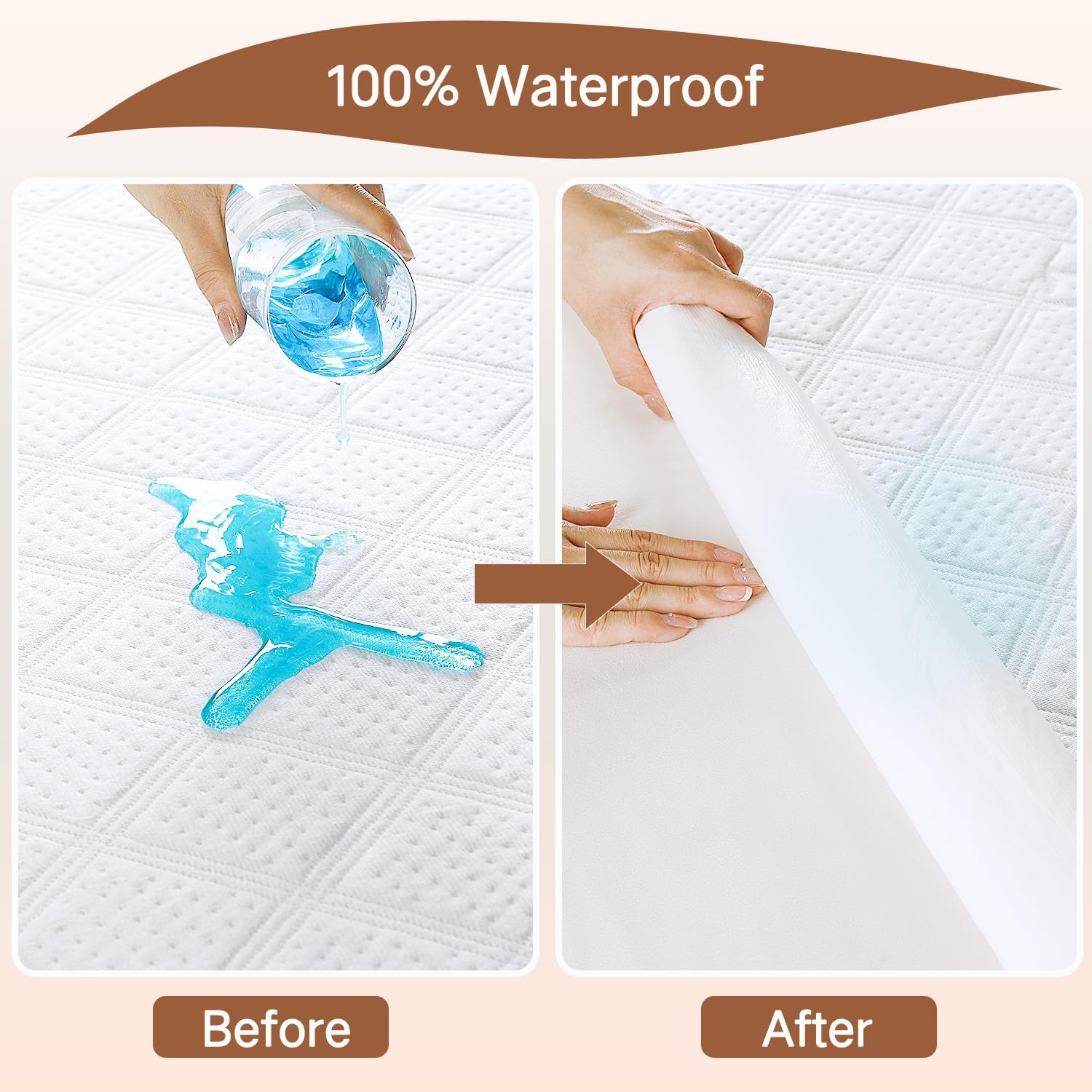 Thumbnail 1 de Bamboo Viscose Cot Bed Mattress Protector 70 x 140 cm