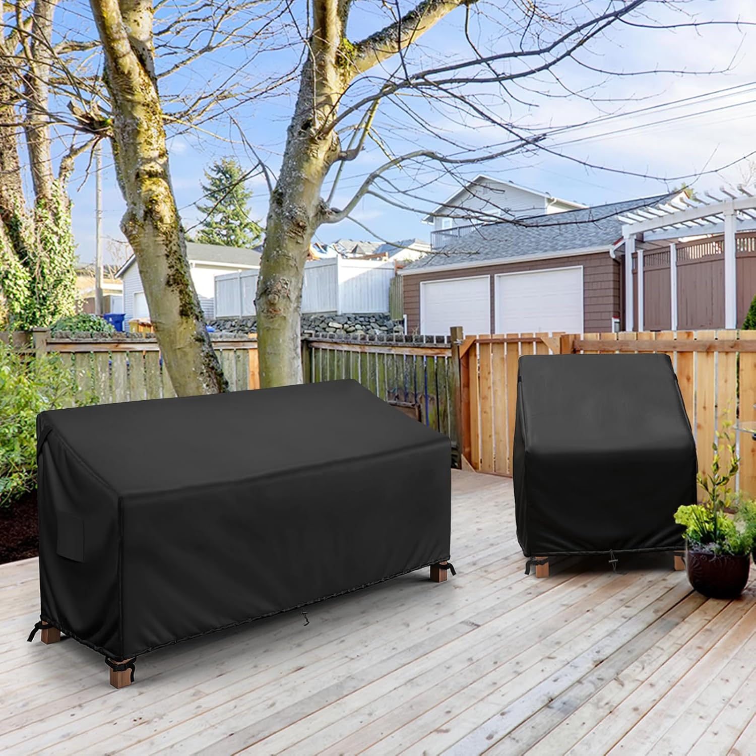 Thumbnail 6 de MR. COVER 3-Seater Outdoor Couch Cover, 80-Inch