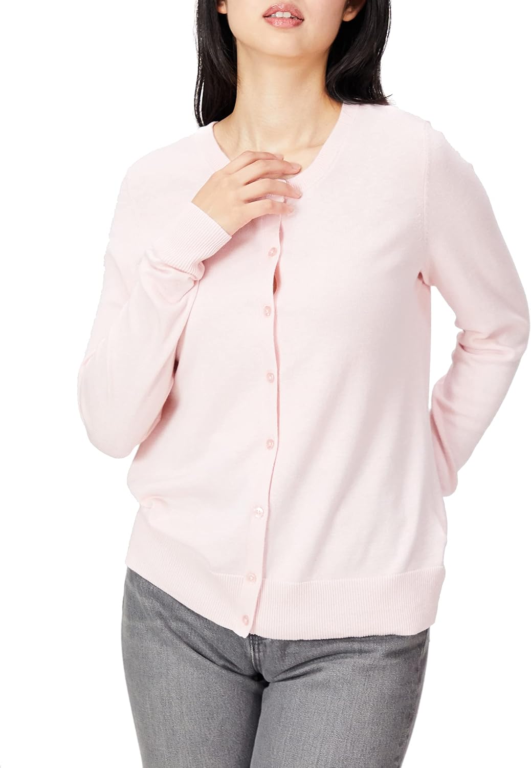 Detalle 2 de Amazon Essentials Women's Lightweight Crewneck Cardigan Sweater
