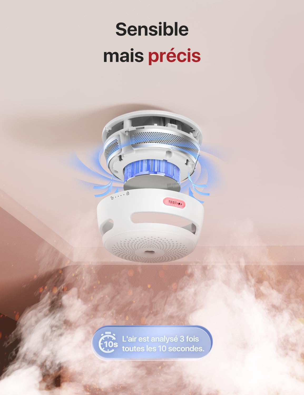 Detalle 2 de X-Sense XS01-WR détecteur de fumée ⚡