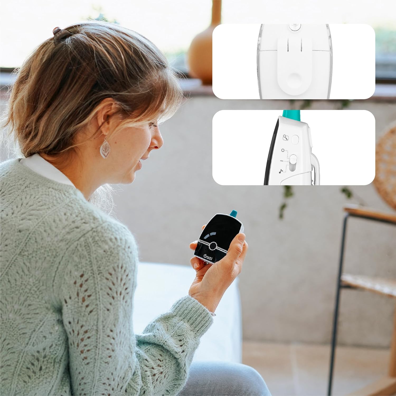 Thumbnail 4 de Babymoov Babyphone Audio Premium Care – Émetteur double, faible émission, veilleuse et talk-back