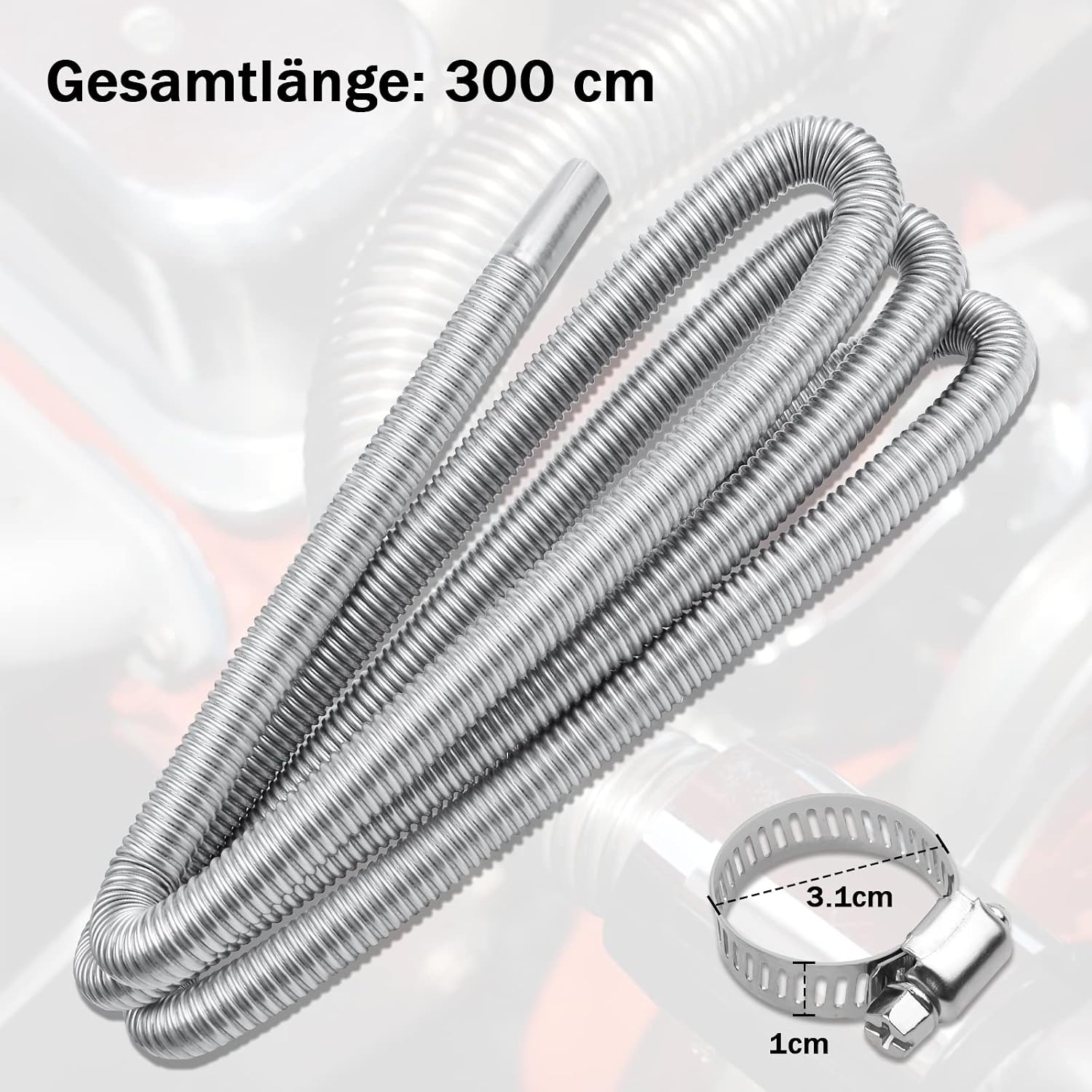 Detalle 1 de Abgasschlauch für Stromerzeuger 300 cm