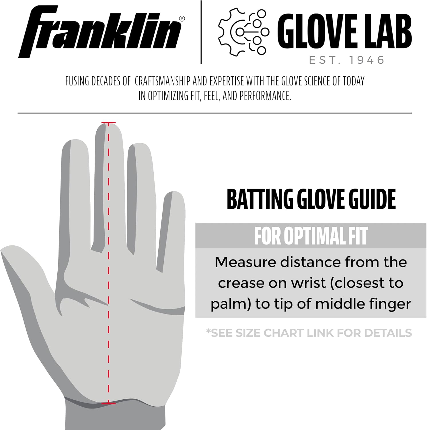 Detalle 1 de Franklin Sports Batting Gloves CFX Pro
