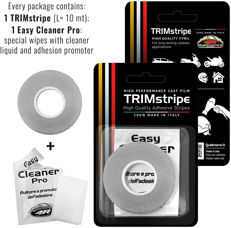 Thumbnail 3 de 4R Quattroerre.it 10481 Trim Stripes3 adhesive strips (red) 7 mm x 10 m