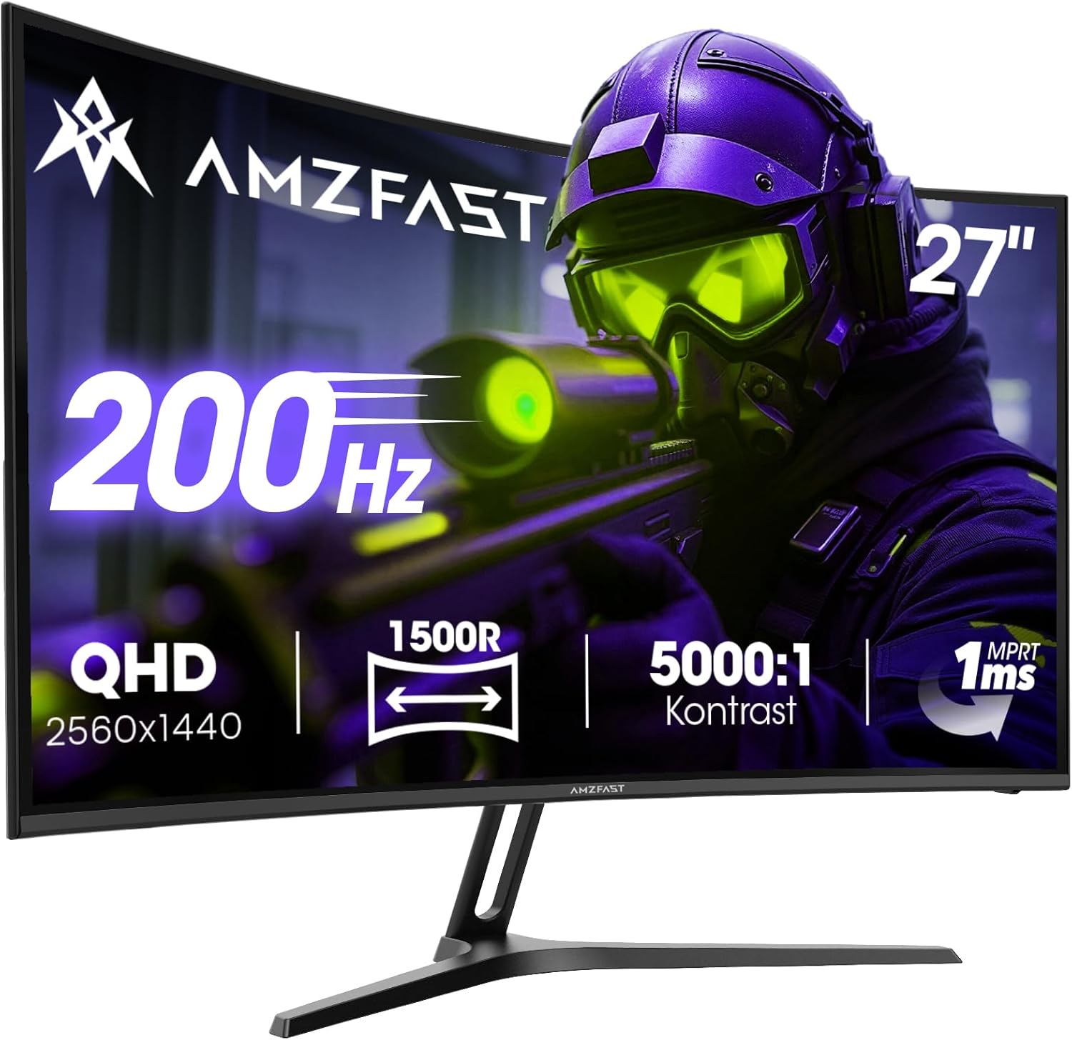 Detalle de Amzfast AMZG27C1Q 27 Zoll Gaming Monitor