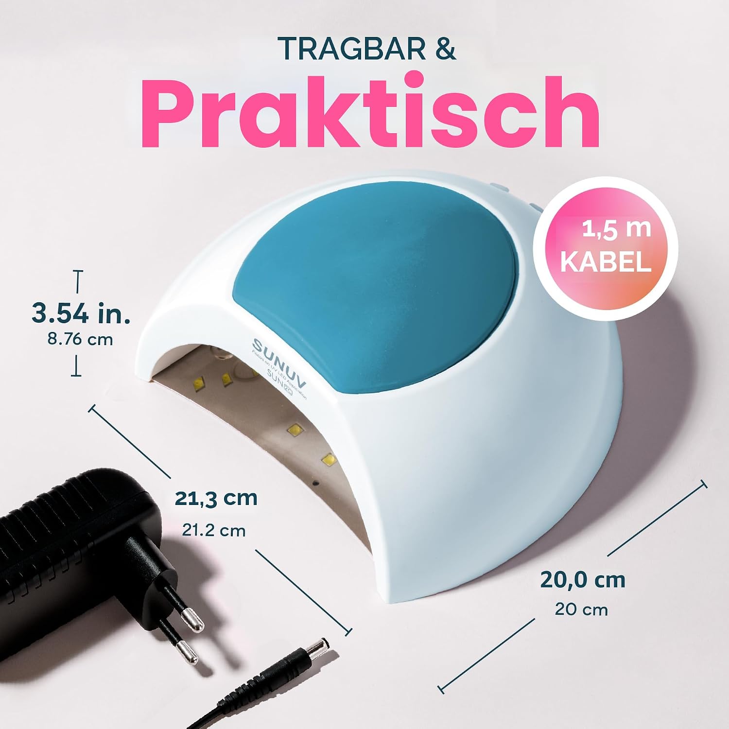 Detalle 2 de SUNUV SUN2C UV LED Nageltrockner 33LEDs