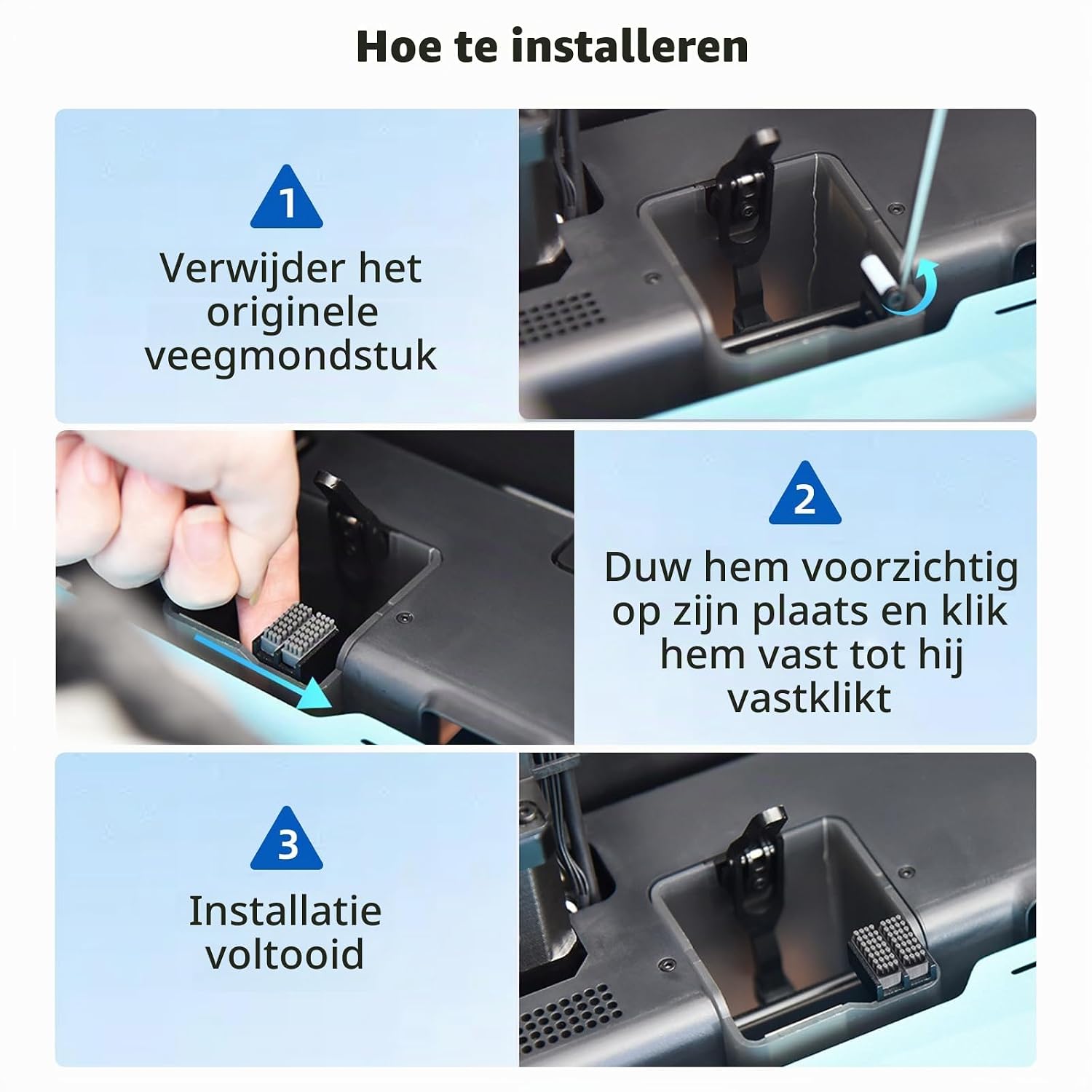 Detalle de Connextion Panda Brush XP siliconen nozzleborstel voor Bambu Lab P1P/P1S/X1C/X1E
