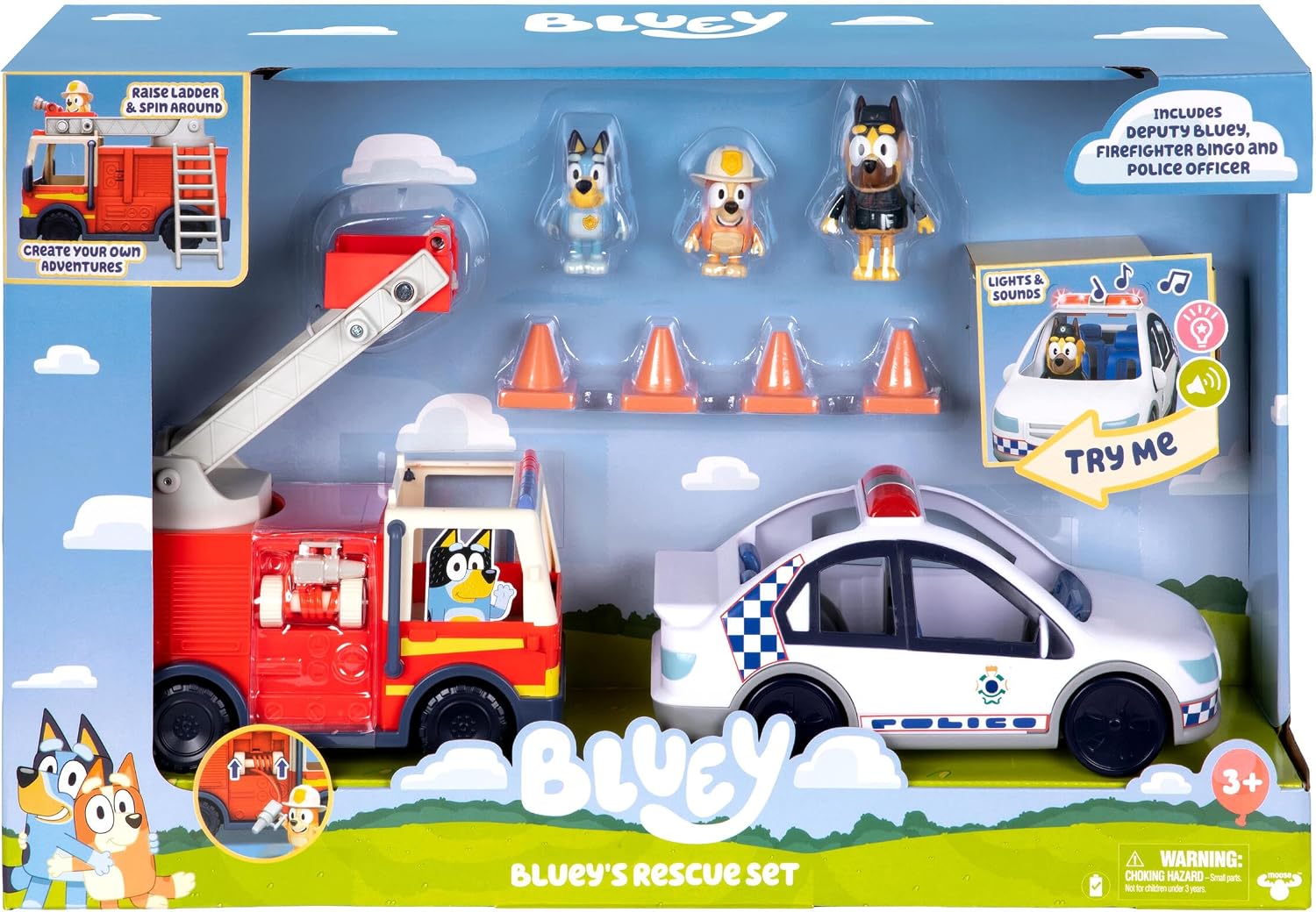 Detalle 2 de Bluey Rescue Playset with 3 Figures